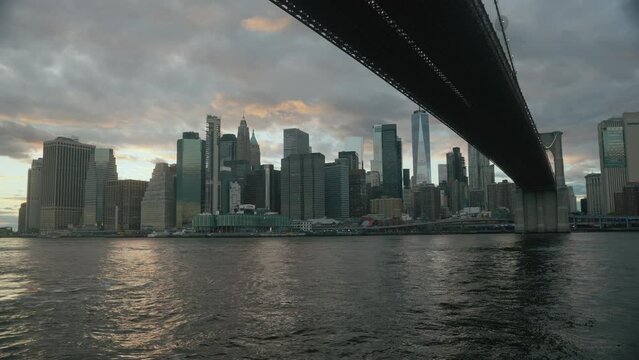 New York city skyline view from Brooklin