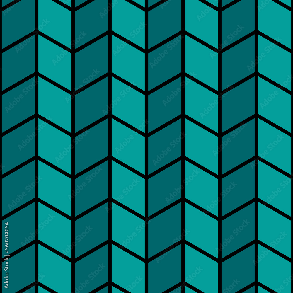 Aufkleber vector seamless pattern green with black line color. regular abstract striped texture. geometric pat