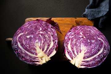 Red cabbage pieces