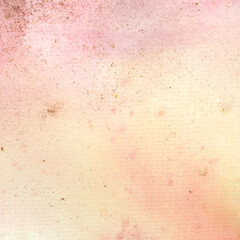 Watercolor background. Red and yellow