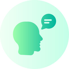 bilingual gradient icon