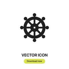 helm icon vector. Linear style sign for mobile concept and web design.helm symbol illustration. Pixel vector graphics - Vector.	