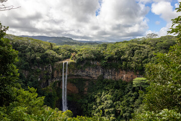 Fototapeta na wymiar Chamarel Waterfall Mauritius