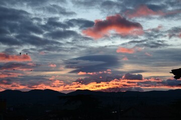 Fototapeta premium sunrise in the sky