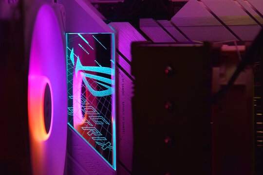 Luminous panel for ASUS ROG Strix X670E Gaming Wi-Fi motherboard