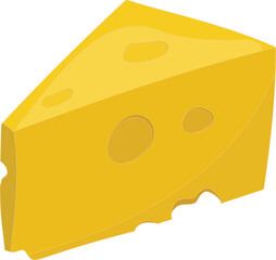 Fototapeta premium Vector of the cheese lover clipart