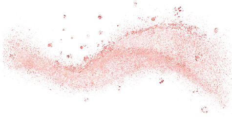 Rose gold glitter hand-drawn curve abstract