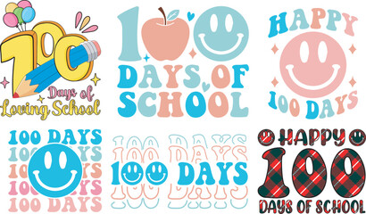 100 Days of School SVG Bundle -100 Days of School SVG, Vector Design, 100 Days of School Vector SVG File, 100 Days of School Shirt SVG, 100 Days of School mug SVG
