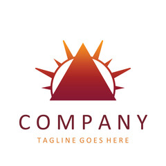 Abstract balance vector logo design template.