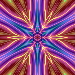 Abstract kaleidoscope background. Beautiful kaleidoscope seamless pattern. Multicolor mosaic texture. Seamless kaleidoscope texture. Unique kaleidoscope design