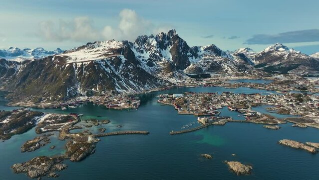 Ballstad is a beautiful village Located in Vestv&aring;g&oslash;y in Lofoten, Norway