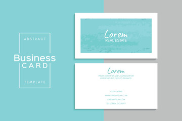 Vector abstract creative business cards (back and front set template)