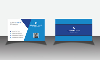 Simple business card name card horizontal simple clean template vector design Clean professional business card template visiting card modern business card design flat yellow business card inspiration 