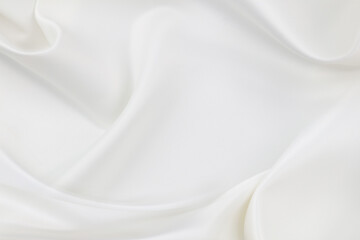 Fototapeta premium White silk fabric
