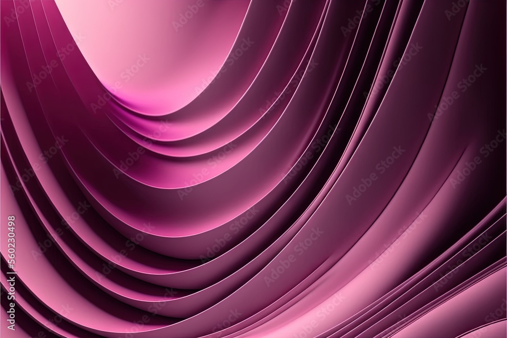Poster a purple abstract background with a curved design in the center of the image is a spiral of lines an