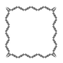 Naklejka premium frames in vintage style with elements of ornament, art, pattern, background, texture