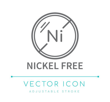 Nickel Free Jewelry Line Icon