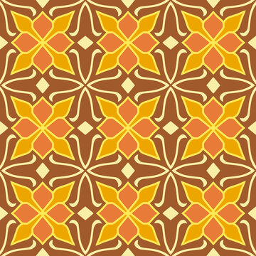 Geometric Seamless Pattern with Tribal Shape. Designed in Ikat, Boho, Aztec, Folk, Motif, Luxury Arabic Style. Ideal for Fabric Garment, Ceramics, Wallpaper. Vector Illustration.