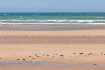 Omaha Beach in der Normandie nahe Colleville-sur-Mer