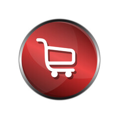 3D Shopping cart Icon Clip Art