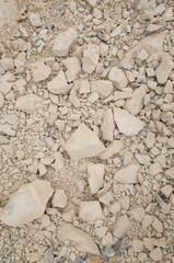 sand stone covered with clay