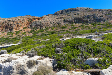 Berglandschaft auf der Halbinsel Gramvousa, Kreta (Griechenland)