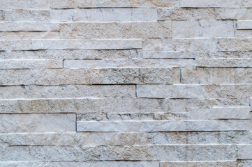 White stone wall. Advertising space. Design element. Background. Horizontal.