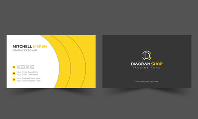 Luxury and elegant dark black business card design .Clean professional business card template.
