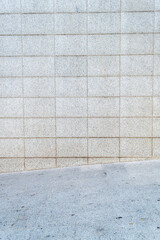 Wall of gray stones. Pattern. Advertising space. Design element. Background. Vertical.