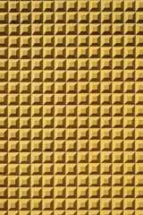 Yellow brickwork wall. Pattern. Advertising space. Design element. Background. Vertical.
