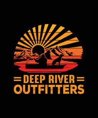 Deep river outfitters dog t shirt