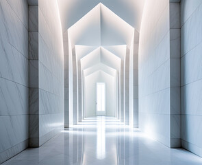 Mausoleum interior. Generative AI