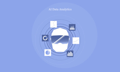 Artificial intelligence in data analysis, Data marketing technology, Business data report