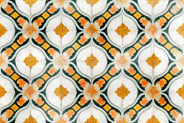 Vintage tiles, seamless pattern, background