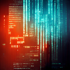 Abstract tech cyberspace background