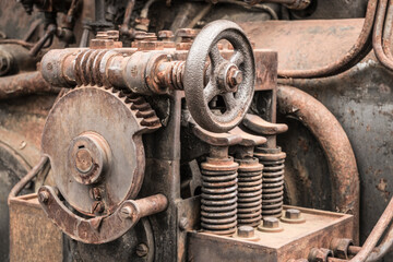 old rusty gear