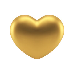 Golden 3d heart flying foil balloon romantic birthday anniversary wedding icon realistic vector