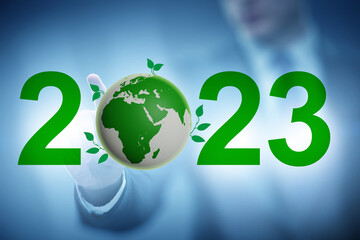 Year of 2023 in ecological concept