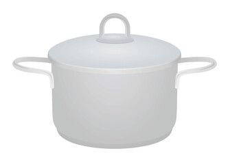 Isolated cooking pot. vector illustration