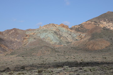 El Teide Im Dezember 2022 teilweise mit Schnee bedeckt