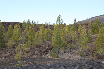 El Teide Im Dezember 2022 teilweise mit Schnee bedeckt