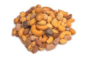  A group of almonds, pistachios, walnuts, macadamia, cashews.