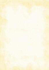 Papier, Blatt oder Stoff, mit Struktur, als Material in vergilbtem Weiß als Hintergrund und Vorlage, gealtert und edel schlicht. Im Zentrum etwas heller, pastellfarben.