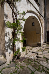 Fototapeta premium The yard in Olesko Castle