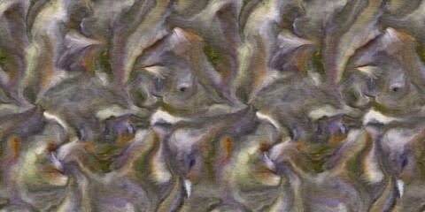 Marbled mineral decorative vintage seamless border. Natural crystal earthen ribbon for retro repeat. Trendy crystal washi tape. 