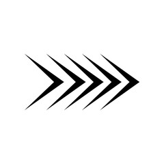 Arrow icon vector. Pointer illustration sign. Direction symbol or logo.