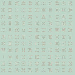 Abstract Color Halftone Dots generative art background illustration