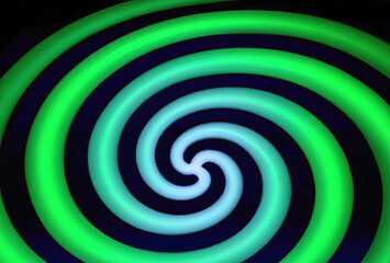 Tło abstrakcyjne, neonowa spirala.