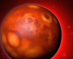 Koncepcja modelu planety Mars. © Adam Sadlak