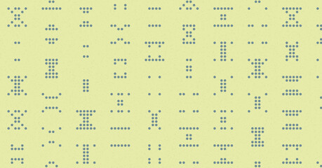 Abstract Color Halftone Dots generative art background illustration